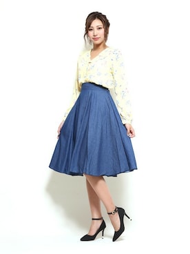 「Miminy Piminy（ミミニー ピミニー）のアイテム（シューズ）」を使った、Mafmof（マフモフ）さん（レディース・164cm）の秋コーディネート