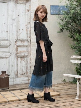 「Realta（レアルタ）のアイテム」を使った、Mafmof（マフモフ）さん（レディース・171cm）の秋コーディネート