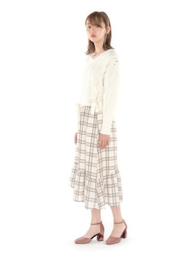 「アイテム（パンプス）」を使った、Mafmof（マフモフ）さん（レディース・171cm）の秋コーディネート