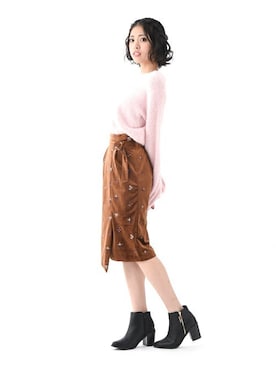 「Elvis Luce（エルビスルーチェ）のアイテム」を使った、Mafmof（マフモフ）さん（レディース・158cm）の秋コーディネート