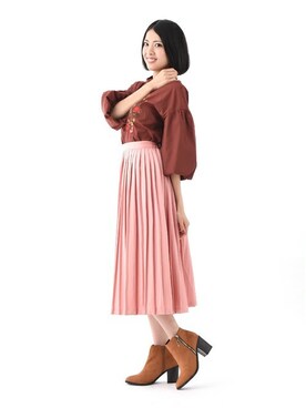 「Elvis Luce（エルビスルーチェ）のアイテム」を使った、Mafmof（マフモフ）さん（レディース・158cm）の秋コーディネート