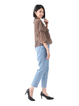 「Miminy Piminy（ミミニー ピミニー）のアイテム（シューズ）」を使った、Mafmof（マフモフ）さん（レディース・158cm）の秋コーディネート