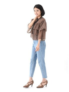 「Miminy Piminy（ミミニー ピミニー）のアイテム（シューズ）」を使った、Mafmof（マフモフ）さん（レディース・158cm）の冬コーディネート