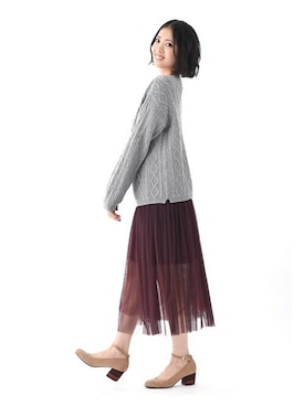 「きれいめコーディネート」｜Mafmof（マフモフ）さん（レディース・158cm）の冬コーディネート