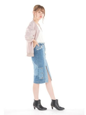 「Realta（レアルタ）のアイテム」を使った、Mafmof（マフモフ）さん（レディース・171cm）の冬コーディネート