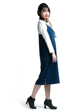 「Realta（レアルタ）のアイテム」を使った、Mafmof（マフモフ）さん（レディース・171cm）の冬コーディネート