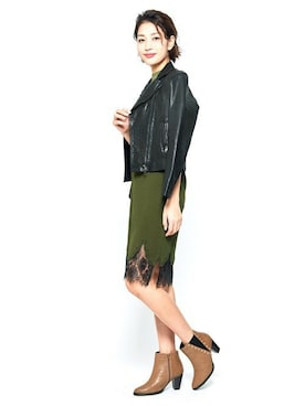 「Elvis Luce（エルビスルーチェ）のアイテム」を使った、Mafmof（マフモフ）さん（レディース・168cm）の冬コーディネート