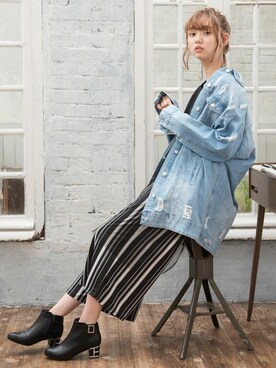 「Realta（レアルタ）のアイテム」を使った、Mafmof（マフモフ）さん（レディース・171cm）の冬コーディネート