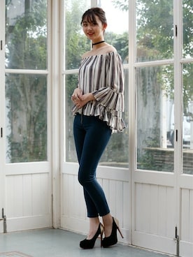 「きれいめコーディネート」｜Mafmof（マフモフ）さん（レディース・171cm）の冬コーディネート