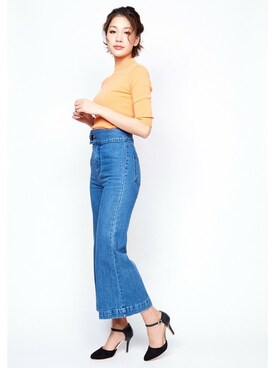「Miminy Piminy（ミミニー ピミニー）のアイテム（シューズ）」を使った、Mafmof（マフモフ）さん（レディース・168cm）の冬コーディネート