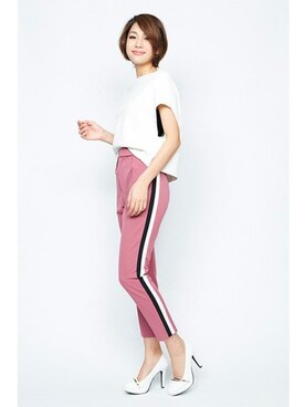 「Miminy Piminy（ミミニー ピミニー）のアイテム（シューズ）」を使った、Mafmof（マフモフ）さん（レディース・168cm）の春コーディネート