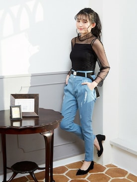 「Realta（レアルタ）のアイテム」を使った、Mafmof（マフモフ）さん（レディース・164cm）の夏コーディネート