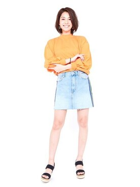 「Mafmof（マフモフ）のアイテム」を使った、Mafmof（マフモフ）さん（レディース・168cm）の夏コーディネート