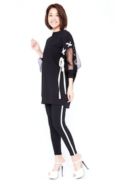 「Miminy Piminy（ミミニー ピミニー）のアイテム（シューズ）」を使った、Mafmof（マフモフ）さん（レディース・168cm）の夏コーディネート