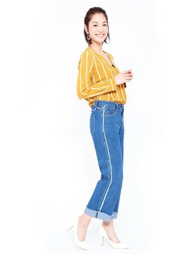 「Miminy Piminy（ミミニー ピミニー）のアイテム（シューズ）」を使った、Mafmof（マフモフ）さん（レディース・168cm）の夏コーディネート