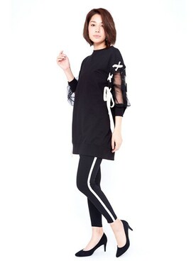 「Miminy Piminy（ミミニー ピミニー）のアイテム（シューズ）」を使った、Mafmof（マフモフ）さん（レディース・168cm）の夏コーディネート