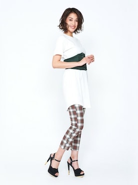 「Mafmof（マフモフ）のアイテム」を使った、Mafmof（マフモフ）さん（レディース・164cm）の夏コーディネート