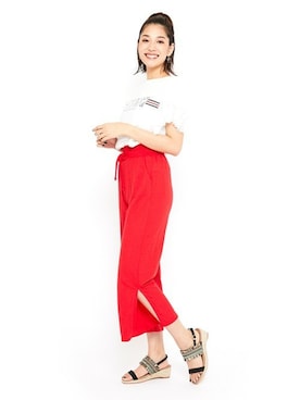 「Realta（レアルタ）のアイテム」を使った、Mafmof（マフモフ）さん（レディース・168cm）の夏コーディネート