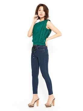 「Elvis Luce（エルビスルーチェ）のアイテム」を使った、Mafmof（マフモフ）さん（レディース・168cm）の夏コーディネート