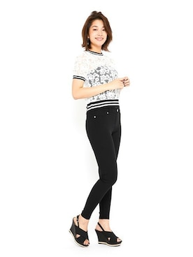 「Miminy Piminy（ミミニー ピミニー）のアイテム（シューズ）」を使った、Mafmof（マフモフ）さん（レディース・164cm）の夏コーディネート