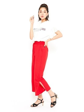 「Miminy Piminy（ミミニー ピミニー）のアイテム（シューズ）」を使った、Mafmof（マフモフ）さん（レディース・168cm）の夏コーディネート