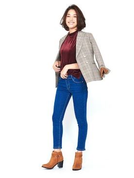 「Elvis Luce（エルビスルーチェ）のアイテム」を使った、Mafmof（マフモフ）さん（レディース・168cm）の秋コーディネート