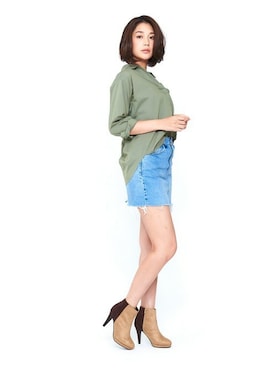 「Elvis Luce（エルビスルーチェ）のアイテム」を使った、Mafmof（マフモフ）さん（レディース・168cm）の秋コーディネート