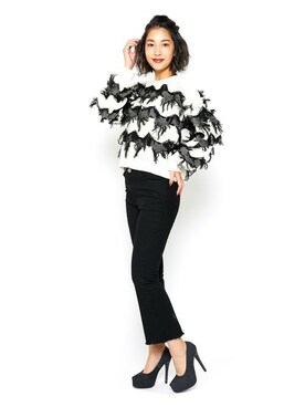 「Elvis Luce（エルビスルーチェ）のアイテム」を使った、Mafmof（マフモフ）さん（レディース・168cm）の秋コーディネート