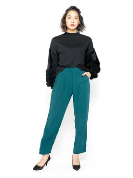 「Miminy Piminy（ミミニー ピミニー）のアイテム（シューズ）」を使った、Mafmof（マフモフ）さん（レディース・168cm）の秋コーディネート