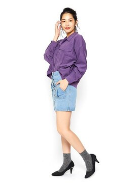 「Miminy Piminy（ミミニー ピミニー）のアイテム（シューズ）」を使った、Mafmof（マフモフ）さん（レディース・168cm）の秋コーディネート