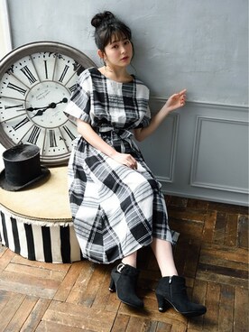 「Realta（レアルタ）のアイテム」を使った、Mafmof（マフモフ）さん（レディース・164cm）の冬コーディネート