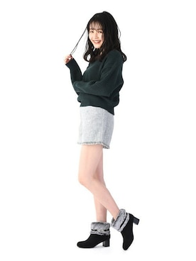 「Realta（レアルタ）のアイテム」を使った、Mafmof（マフモフ）さん（レディース・164cm）の冬コーディネート