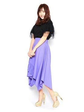 「Mafmof（マフモフ）のアイテム」を使った、Mafmof（マフモフ）さん（レディース・160cm）の春コーディネート