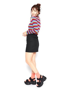 「Mafmof（マフモフ）のアイテム」を使った、Mafmof（マフモフ）さん（レディース・164cm）の春コーディネート