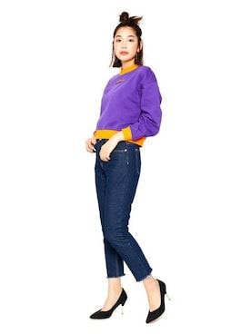 「Miminy Piminy（ミミニー ピミニー）のアイテム（シューズ）」を使った、Mafmof（マフモフ）さん（レディース・168cm）の春コーディネート