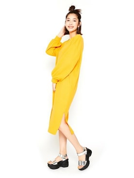 「Mafmof（マフモフ）のアイテム」を使った、Mafmof（マフモフ）さん（レディース・168cm）の春コーディネート