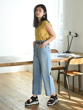 「Mafmof（マフモフ）のアイテム」を使った、Mafmof（マフモフ）さん（レディース・164cm）の夏コーディネート