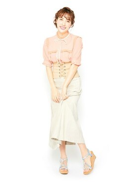 「Realta（レアルタ）のアイテム」を使った、Mafmof（マフモフ）さん（レディース・160cm）の夏コーディネート