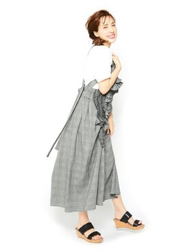「Realta（レアルタ）のアイテム」を使った、Mafmof（マフモフ）さん（レディース・160cm）の夏コーディネート
