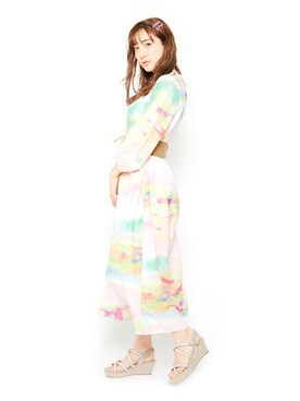 「Realta（レアルタ）のアイテム」を使った、Mafmof（マフモフ）さん（レディース・160cm）の夏コーディネート