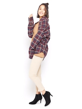 「Elvis Luce（エルビスルーチェ）のアイテム」を使った、Mafmof（マフモフ）さん（レディース・168cm）の秋コーディネート