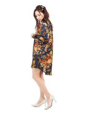 「Miminy Piminy（ミミニー ピミニー）のアイテム（シューズ）」を使った、Mafmof（マフモフ）さん（レディース・160cm）の春コーディネート
