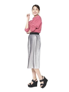 「Miminy Piminy（ミミニー ピミニー）のアイテム（シューズ）」を使った、Mafmof（マフモフ）さん（レディース・168cm）の夏コーディネート