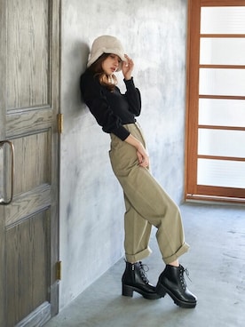 「MafMof」｜Mafmof（マフモフ）さん（レディース・161cm）の秋コーディネート
