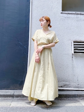 「KBF（ケイビーエフ）のアイテム（ブレスレット）」を使った、AKARIさん（レディース・159cm）の春コーディネート