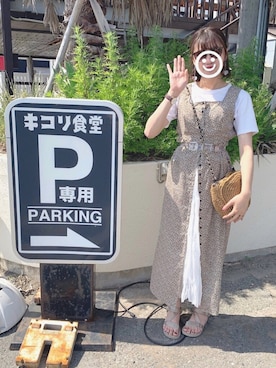 「ワッシャースカート」｜「アイテム（ワンピース/ドレス）」を使った、miyuさん（レディース・163cm）の春コーディネート