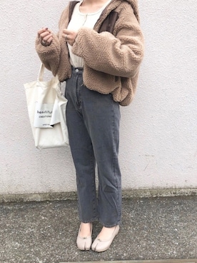 「ZOZOでしか買えない」｜「アイテム（ブルゾン）」を使った、miyuさん（レディース・163cm）の秋コーディネート