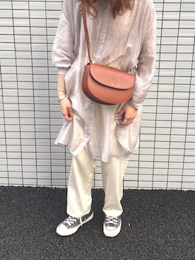 「Daniel Wellington（ダニエルウェリントン）の販売終了クラシックペティット アッシュフィールド32mm（アナログ腕時計）」を使った、miyuさん（レディース・163cm）の冬コーディネート