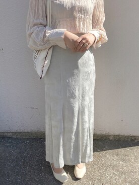 「シャーベットカラー」｜miyuさん（レディース・163cm）の春コーディネート