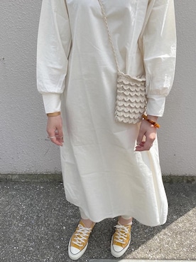 「Daniel Wellington（ダニエルウェリントン）の販売終了クラシックペティット アッシュフィールド32mm（アナログ腕時計）」を使った、miyuさん（レディース・163cm）の春コーディネート